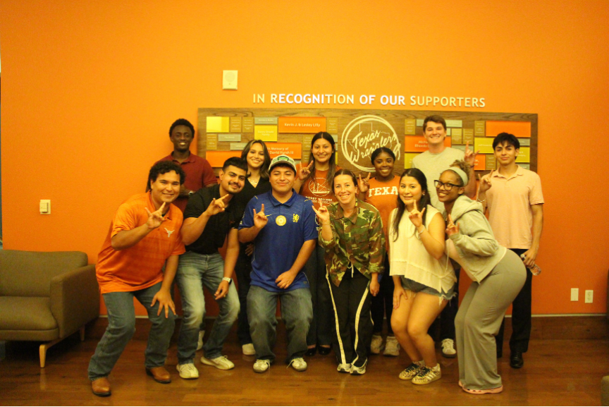 TMSA members with Megan Lindon at the Austin FC guest speaker meeting